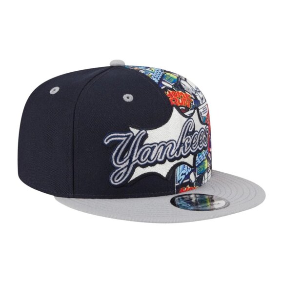 New Era New York Yankees Diamond Hero Edition 9FIFTY Snapback Hat Cap Navy Gray - Picture 5 of 9
